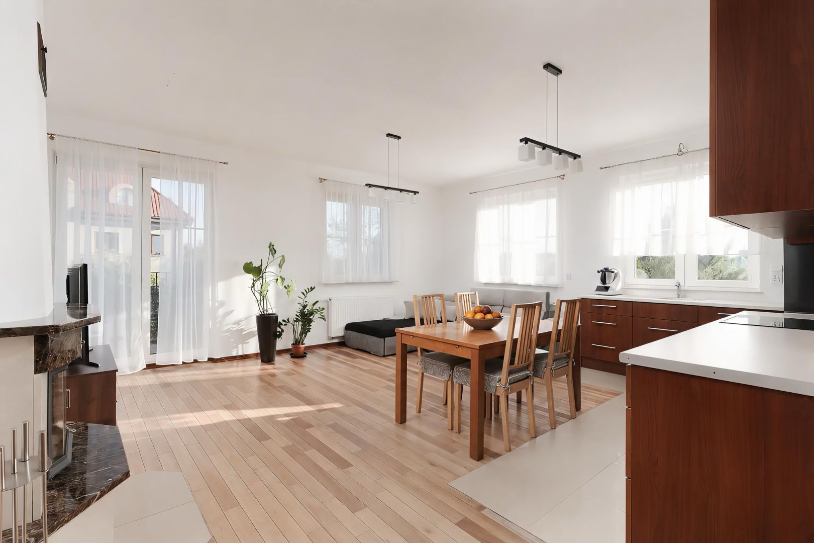 2-bedroom apartment with a fireplace in Straszyn - Apartment - Sale - Gdański, Pruszcz Gdański / Straszyn