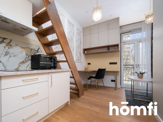 Studio with mezzanine and balcony – Kawiory/AGH | 3 min to the tram | Atmospheric tenement house - Apartment - Rent - Kraków, Krowodrza