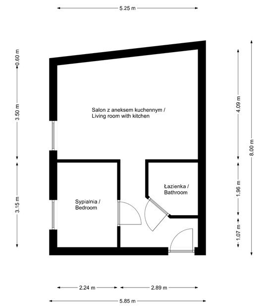 STYLISH 2-ROOM 38M2 IN TENEMENT - Квартира - Оренда - Piekary Śląskie, Brzozowice-Kamień