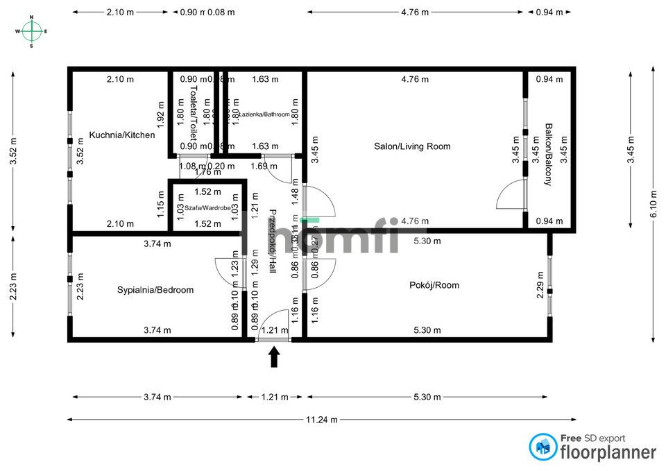 3 rooms|58m2|Close to the center|Green surroundings - Apartment - Sale - Katowice, Bogucice