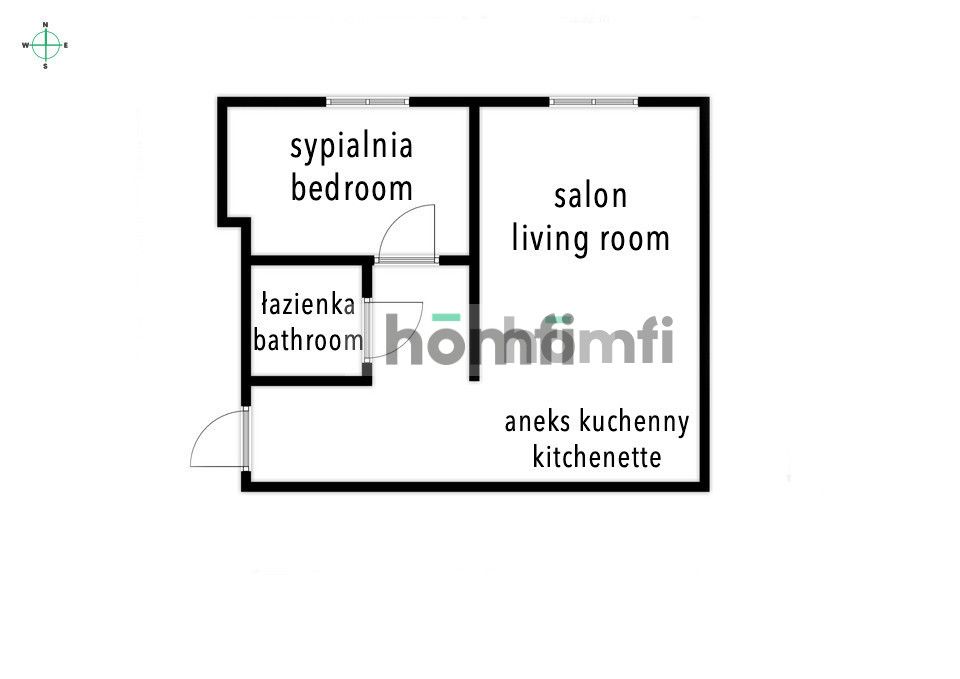 2 rooms in Saska Kępa - Apartment - Rent - Warszawa, Praga-Południe / Saska Kępa