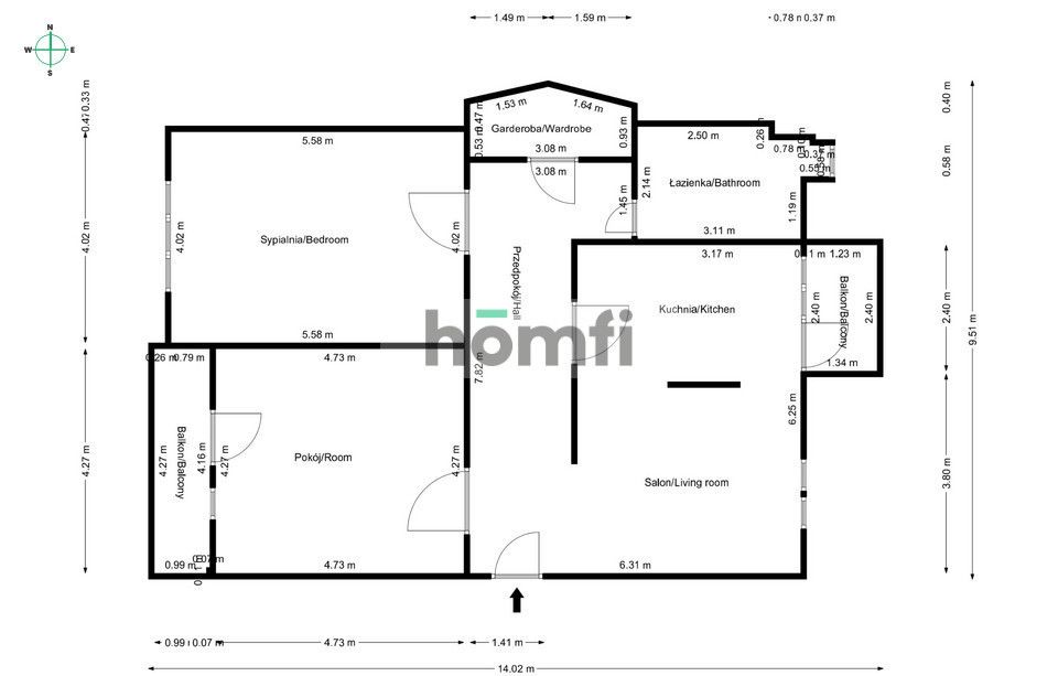 3 rooms|97m2|Garage|Tenement in the city center - Apartment - Sale - Bytom, Centrum