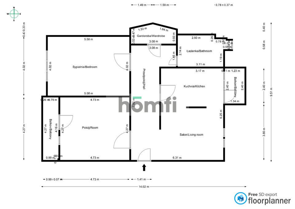 3 rooms|97m2|Garage|Tenement in the city center - Apartment - Sale - Bytom, Centrum