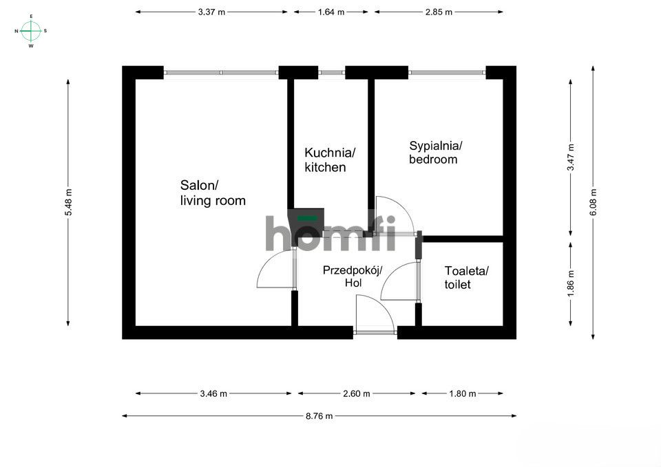 2 rooms with a beautiful view | Elevator & parking - Apartment - Sale - Bielsko-Biała, Aleksandrowice
