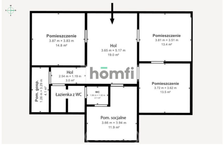 89sqm premises with a shop window - MINIMAXS next to the airport - Commercial premises - Rent - Wrocław, Fabryczna / Strachowice