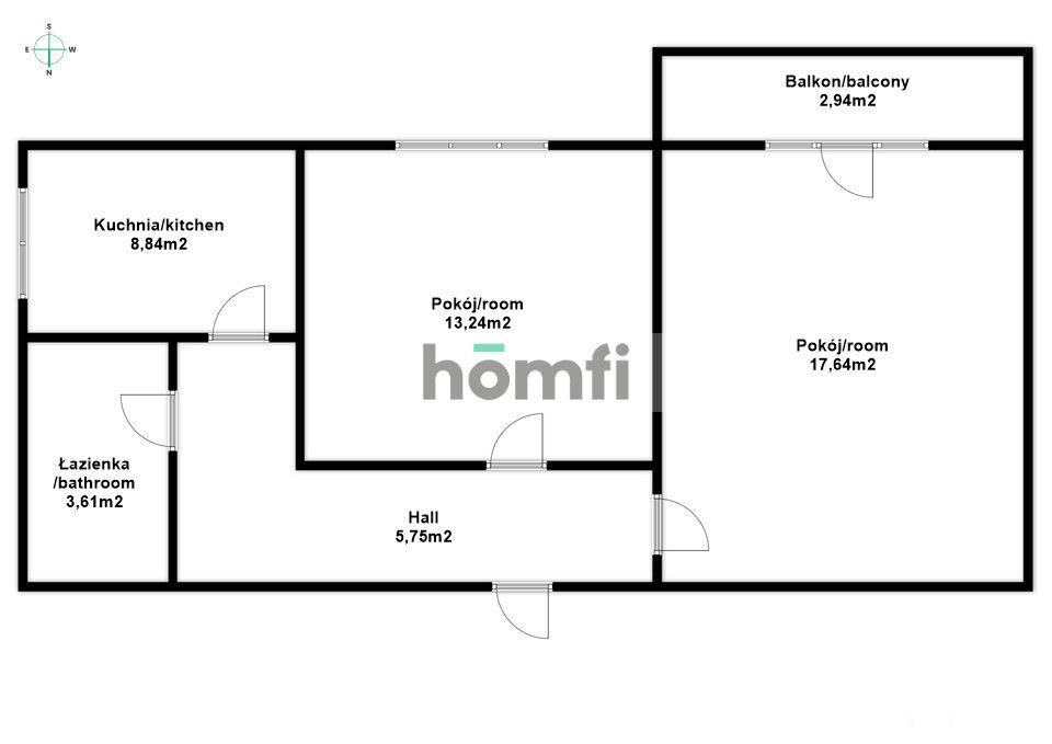 2-room apartment |City center |1st floor - Apartment - Rent - Rzeszów, Śródmieście
