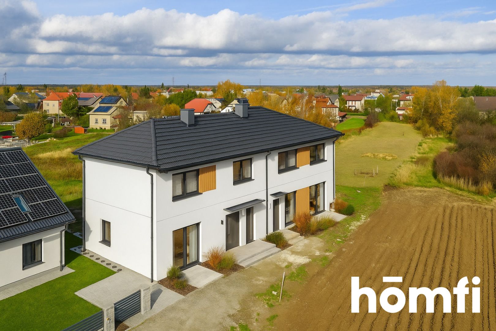 Semi-detached house with facade and fence No 2% PCC - House - Sale - Rzeszów, Pogwizdów Nowy