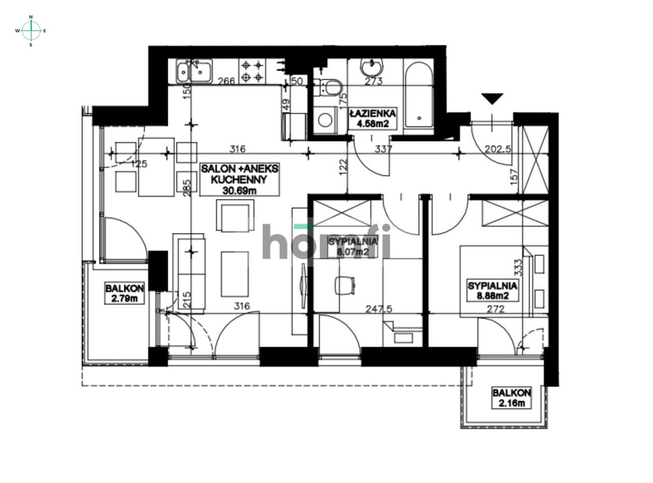 3-room apartment in a high standard | Stelmachów Park | ready to move in - Квартира - Продаж - Kraków, Krowodrza / Bronowice Wielkie