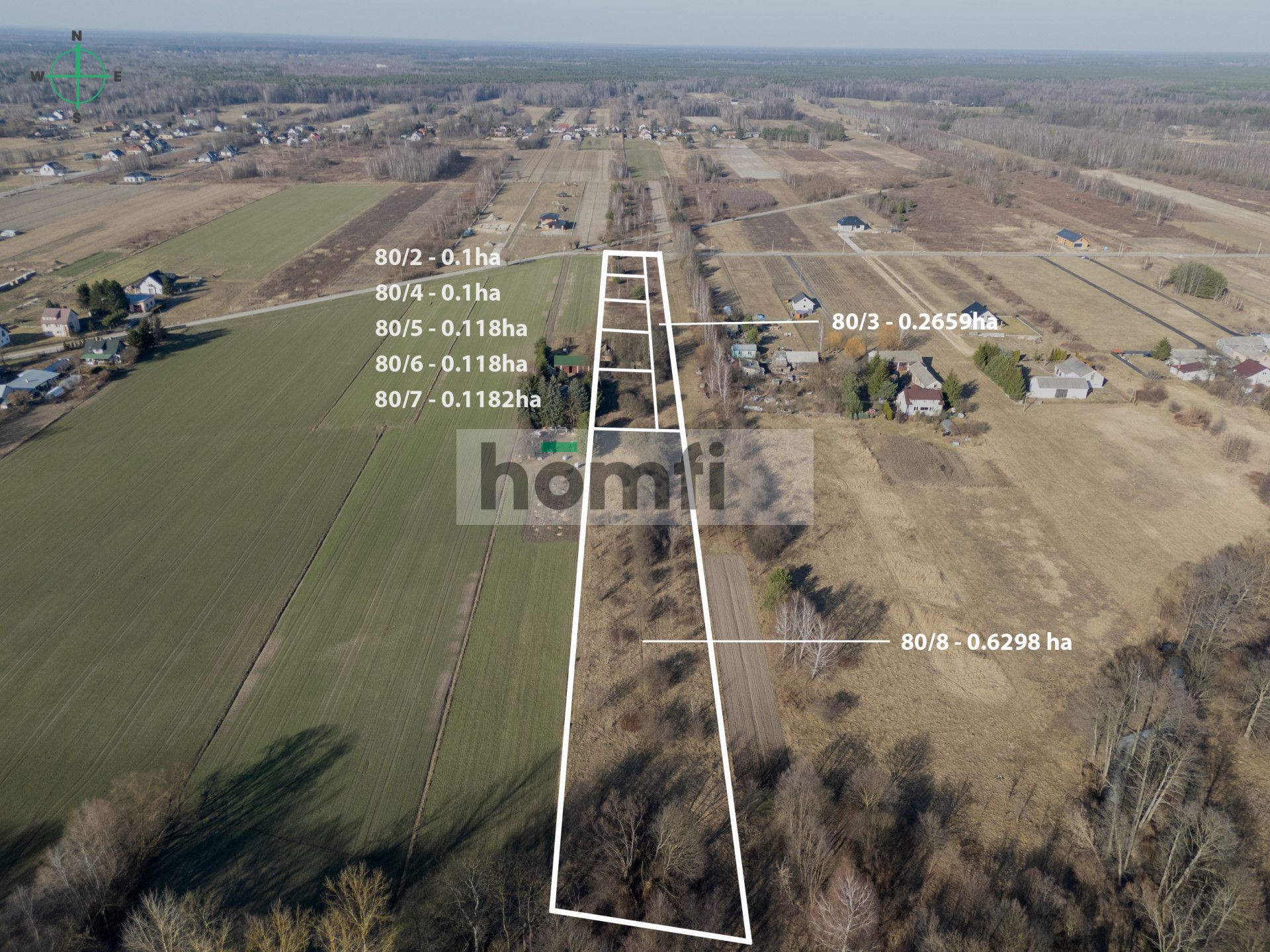 Building plot 1,000 m² – covered by the Local Zoning Plan (MPZP) - Plot - Sale - Miński, Halinów / Żwirówka