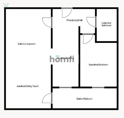 FOR SALE! Ready to move in! Equipped 2-room apartment with a balcony + Garage | Ruczaj, Piltza St - Apartment - Sale - Kraków, Ruczaj
