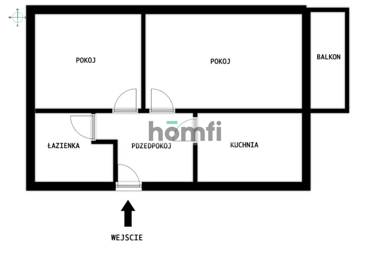 2 rooms | 50.6 m² | separate kitchen | balcony | basement | - Apartment - Sale - Rzeszów, Franciszka Kotuli