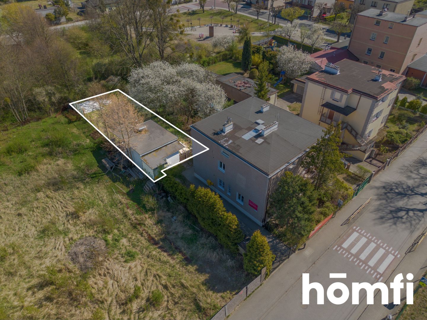 Building plot with a house | Rumia, Rodziewiczówny Street 4A - Plot - Sale - Wejherowski, Rumia