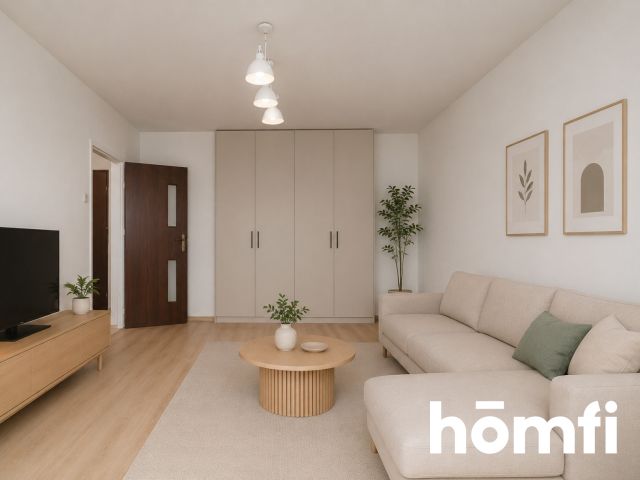 Bright studio apartment – balcony and separate kitchen, Bieżanów - Apartment - Sale - Kraków, Podgórze