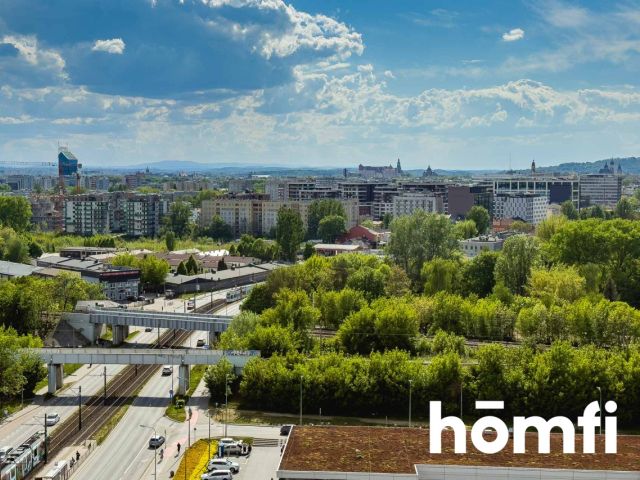 Finished in high standard, 3 room unique apartment on the last, 14th floor with a breathtaking view on the city and mountains. Underground parking space and large storage room with the apartment - Mogilska 120 St. | Grzegórzki - Apartment - Sale - Kraków, Śródmieście / Grzegórzki