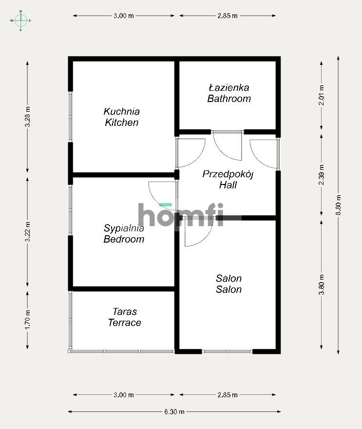 MODERN 2-BEDROOM APARTMENT - Apartment - Rent - Radom, Akademickie
