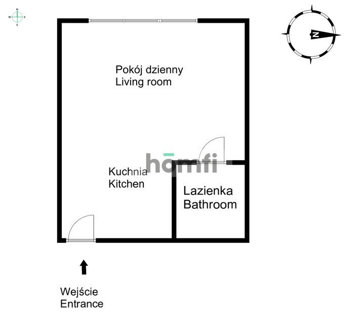 Modern Studio Apartment in a Well-Maintained Tenement House - Apartment - Sale - Kraków, Krowodrza