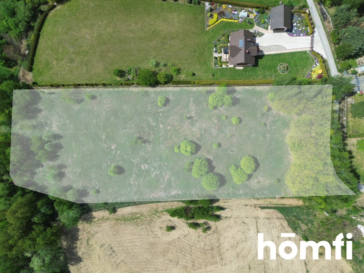 A scenic, large 8600 sqm, well-shaped, and serviced building plot with southern exposure for sale - Winiary | Gdów - Plot - Sale - Wielicki, Gdów / Winiary