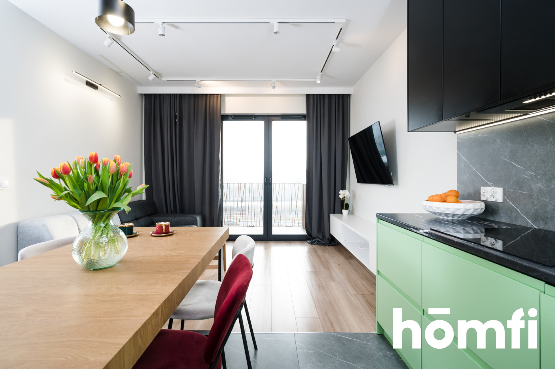 A 62-meter apartment for rent with a balcony, a storage room and a parking space in the underground garage at Kompozytorów Stree - Apartment - Rent - Kraków, Krowodrza / Bronowice Małe