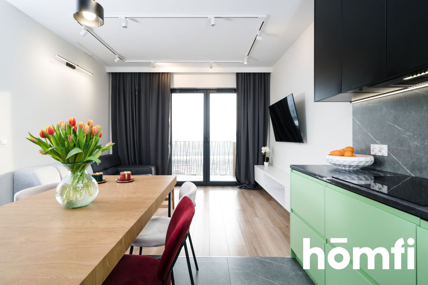 A 62-meter apartment for rent with a balcony, a storage room and a parking space in the underground garage at Kompozytorów Stree - Apartment - Rent - Kraków, Krowodrza / Bronowice Małe