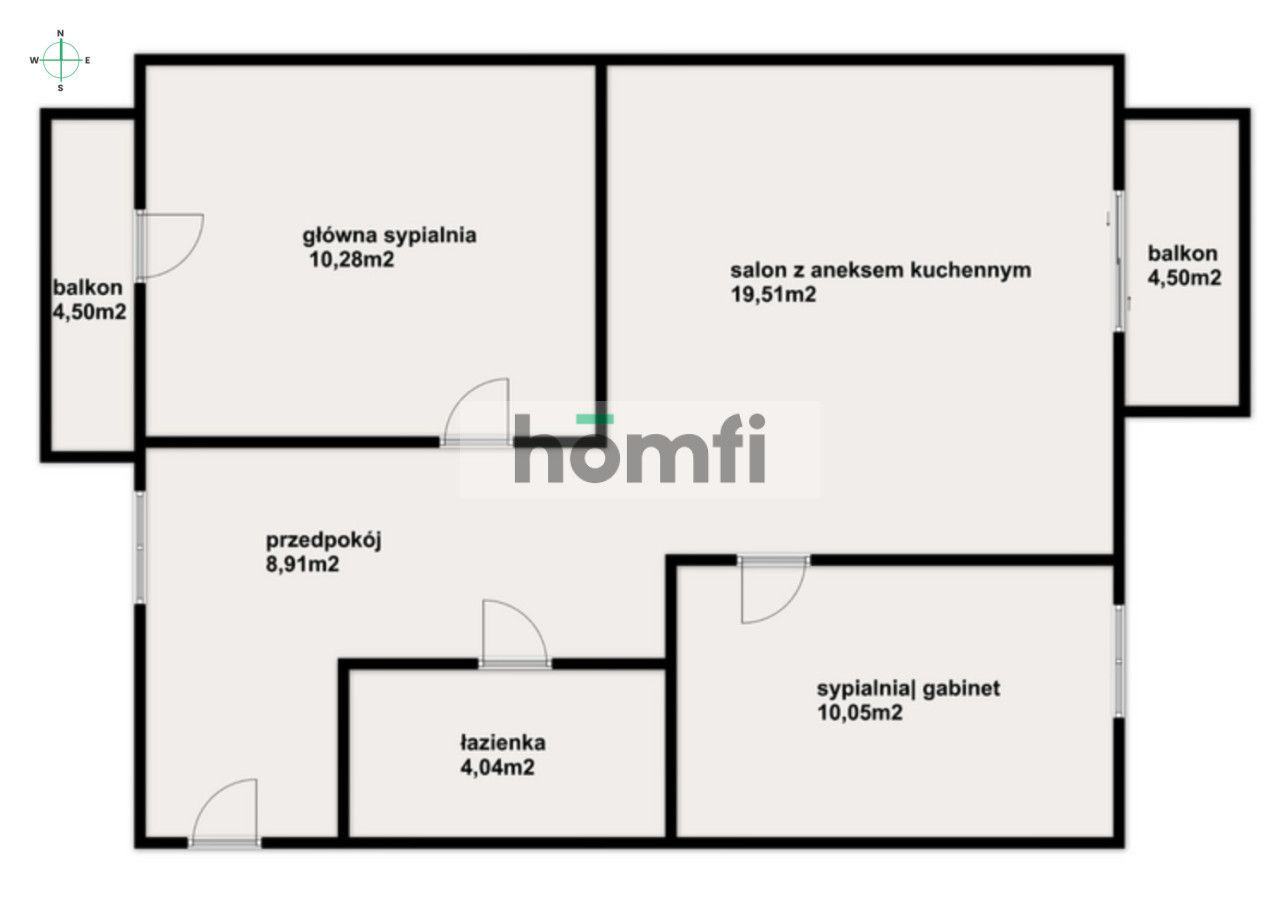 3 rooms|53m2 |two balconies |Garage |Rondo Matecznego - Apartment - Sale - Kraków, Podgórze