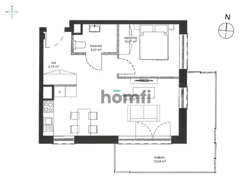 Nadmotławie 2-room apartment in the center, close to the river (VAT 23%) - Apartment - Sale - Gdańsk, Śródmieście