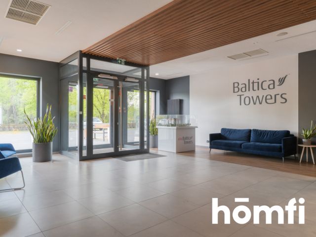 Baltica Towers 2-room, balcony, parking (VAT 23%) - Apartment - Sale - Gdańsk, Brzeźno
