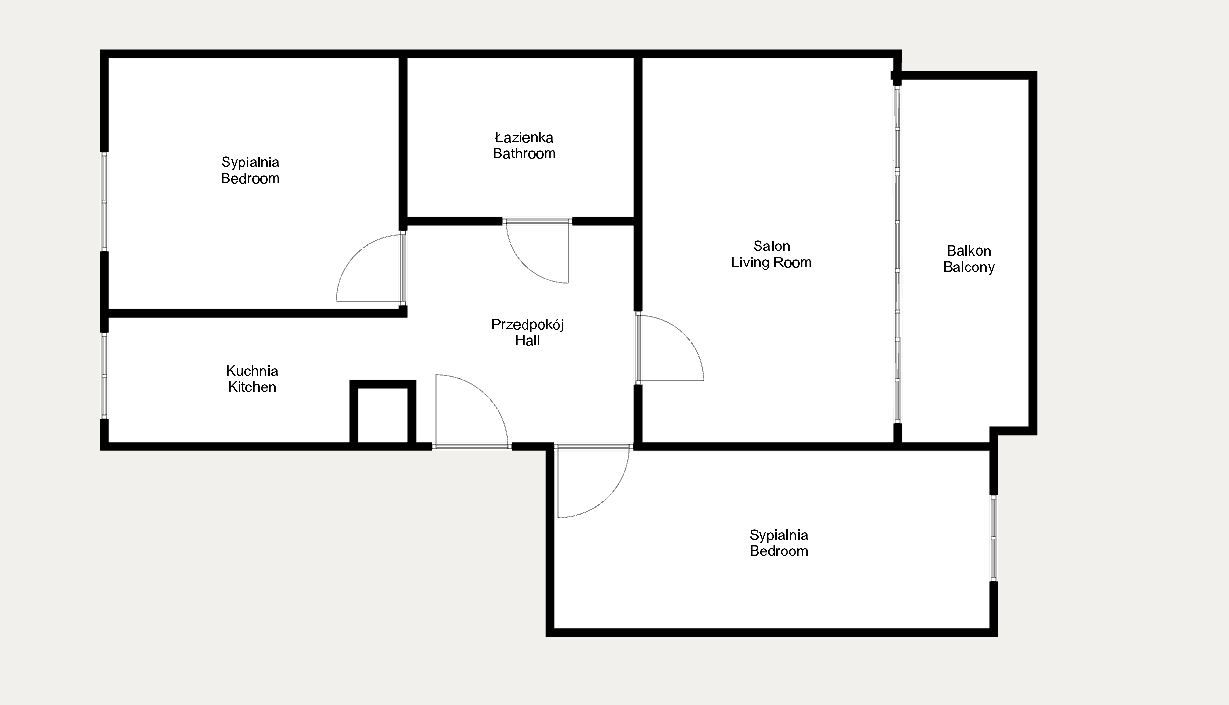 3-room apartment with a separate kitchen and a view of the greenery - next to the park - Квартира - Продаж - Kraków, Podgórze / Prokocim