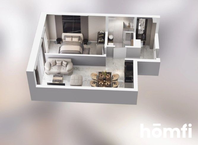 FOR SALE: Modern 1-bedroom apartment with western exposure and a balcony - City Łobzów - Apartment - Sale - Kraków, Krowodrza