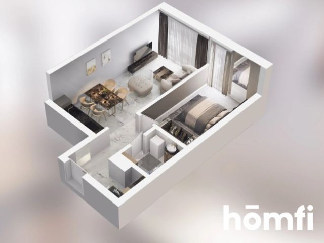 FOR SALE: Modern 1-bedroom apartment with western exposure and a balcony - City Łobzów - Apartment - Sale - Kraków, Krowodrza