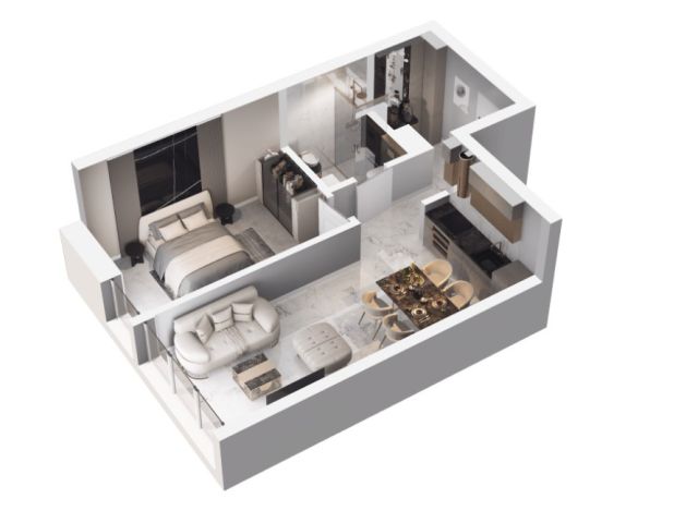 FOR SALE: Modern 1-bedroom apartment with western exposure and a balcony - City Łobzów - Apartment - Sale - Kraków, Krowodrza