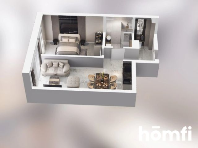 FOR SALE: Modern 1-bedroom apartment with western exposure and a balcony - City Łobzów - Apartment - Sale - Kraków, Krowodrza