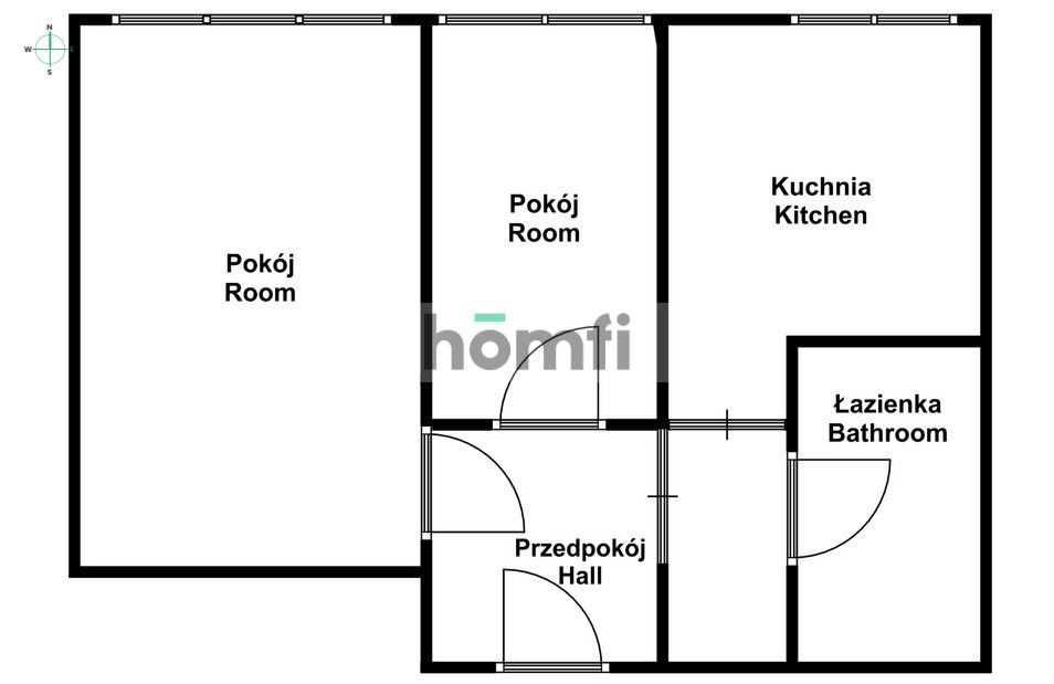 Flat for rent - 2 rooms - Brzeg Dolny - Apartment - Rent - Wołowski, Brzeg Dolny