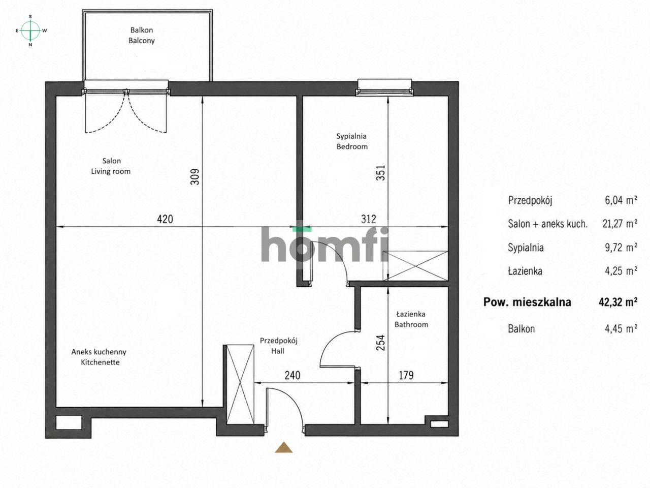 2-rooms flat Melisowa street- first rental - Apartment - Rent - Wrocław, Psie Pole / Lipa Piotrowska