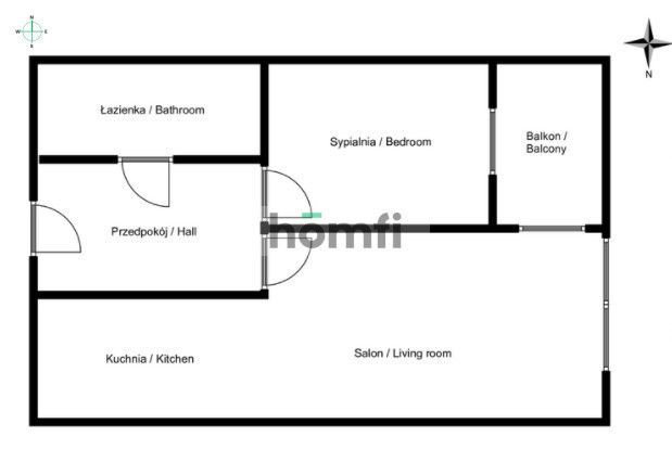 2-Pok. mieszkanie | 37,55m2 | Piltza | Ruczaj - Mieszkanie - Wynajem - Kraków, Ruczaj
