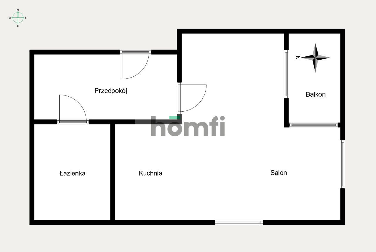 Studio 42m2 z balkonem | Stańczyka | Bronowice - Квартира - Оренда - Kraków, Krowodrza / Bronowice