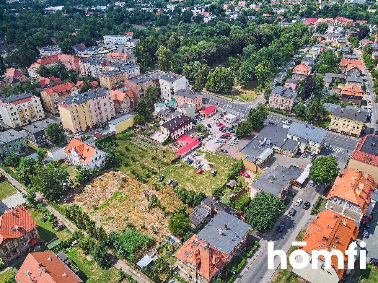 A plot of land for sale, 800 m from the Market Square in Jelenia Góra 4 295 000 PLN - Plot - Sale - Jelenia Góra, Centrum