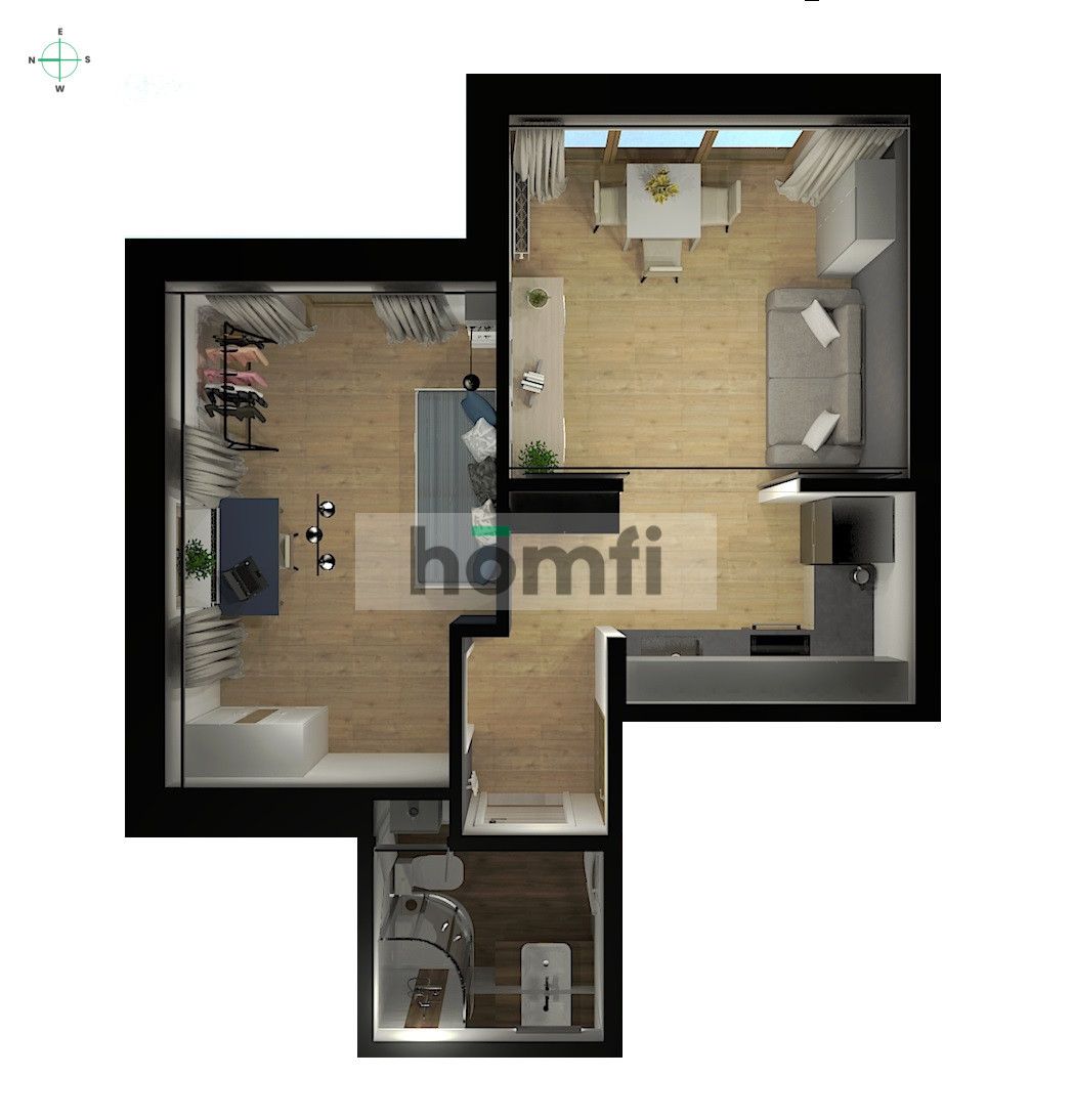 2-room flat in Bielany Wrocławskie, Błękitna Street! - Apartment - Rent - Wrocławski, Kobierzyce / Bielany Wrocławskie