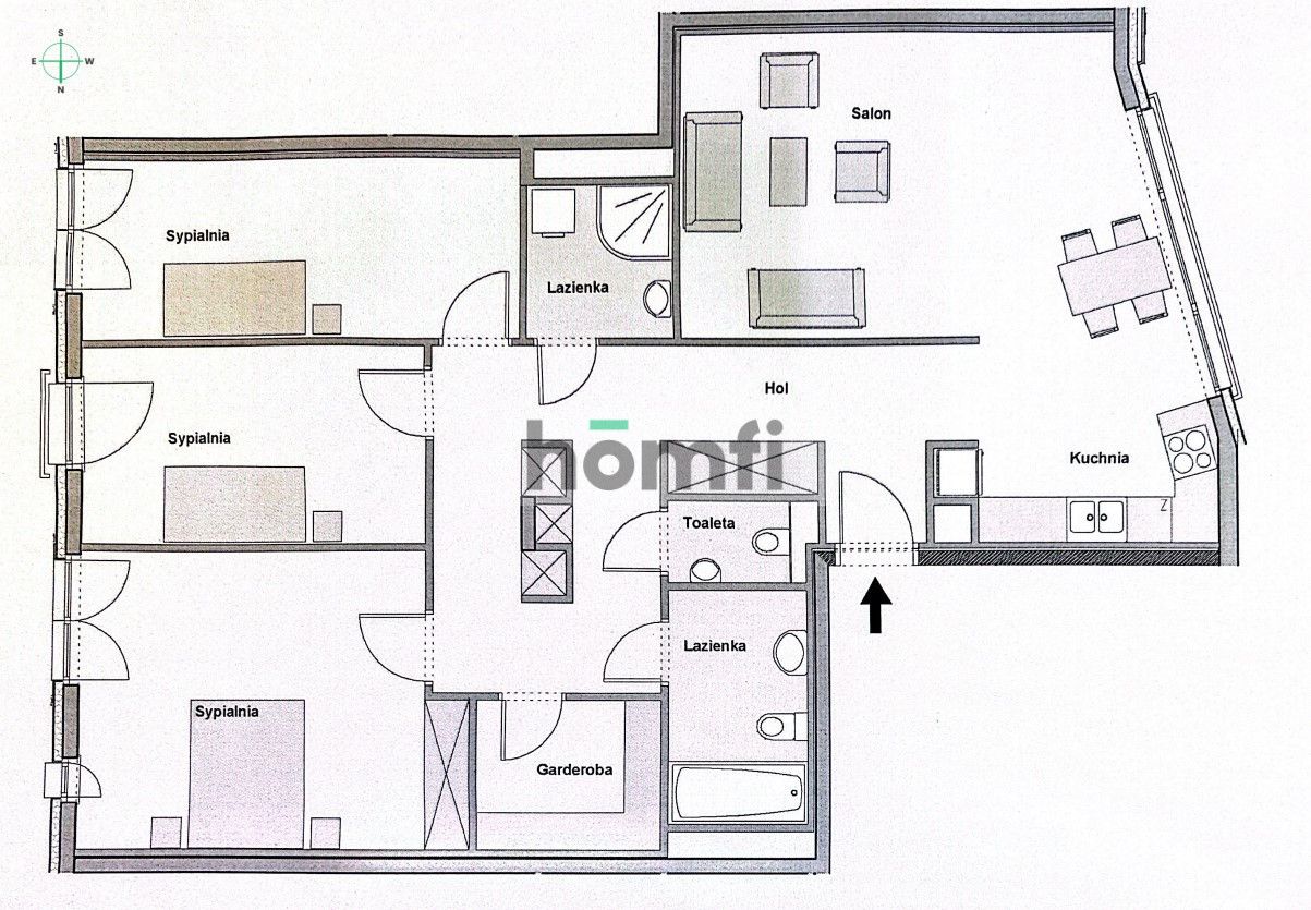 4 pokoje | 130 m2 | przestronny apartament | ul. Prusa | Centrum miasta - Mieszkanie - Wynajem - Wrocław, Śródmieście