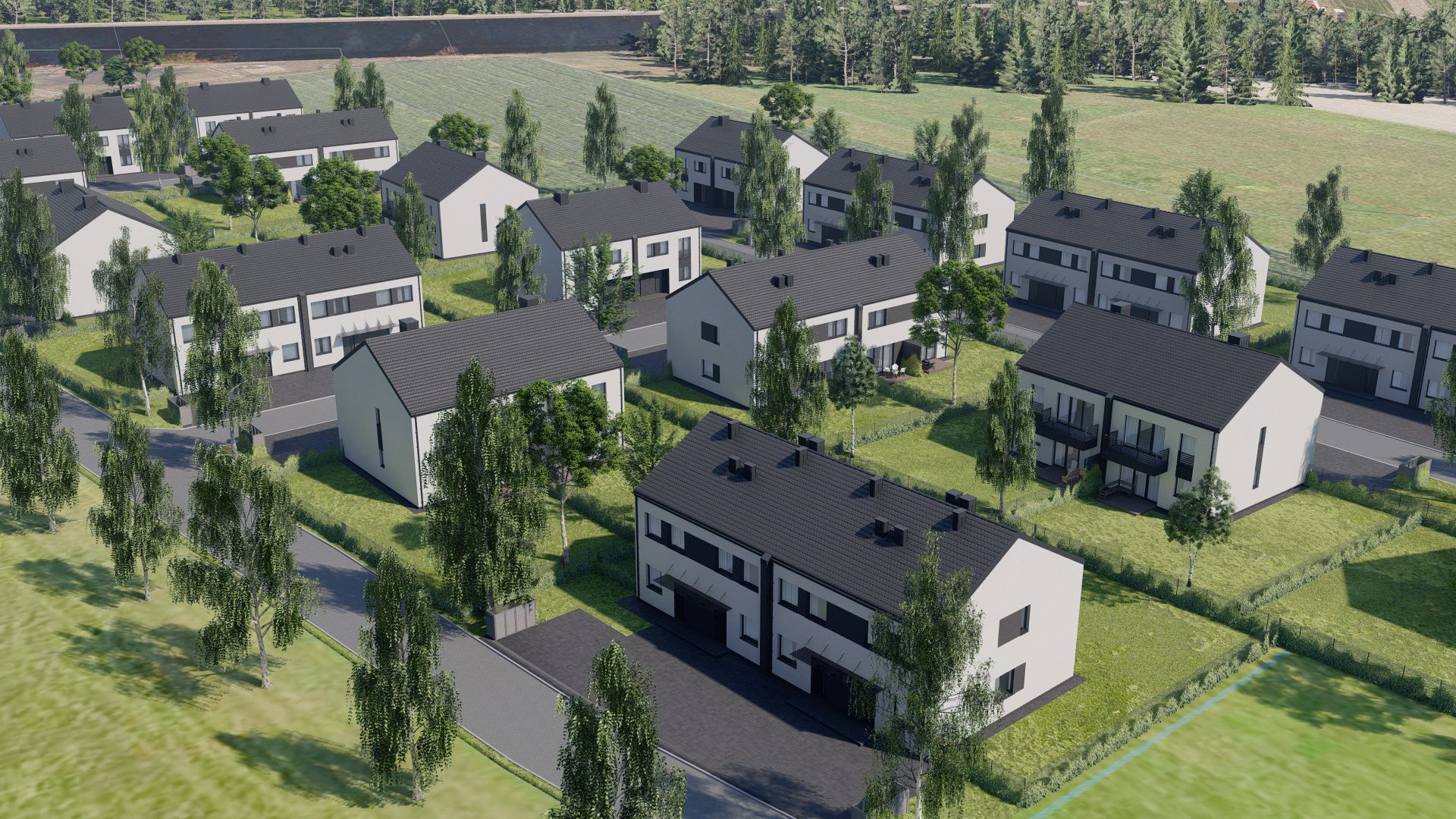 Komfortowy segment z ogródkiem i klimatyzacją–odbiór już IQ 2027 - Mieszkanie - Sprzedaż - Wielicki, Niepołomice