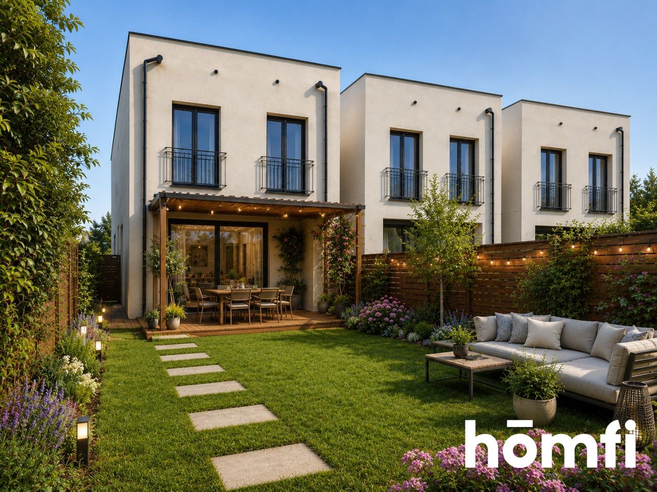 Szereg 100 m² z ogrodem | Iwiny z widokiem na park - Dom - Sprzedaż - Wrocławski, Siechnice / Iwiny