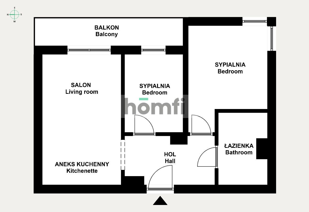 3-room apartment for rent with a balcony - Apartment - Rent - Kraków, Śródmieście / Prądnik Czerwony