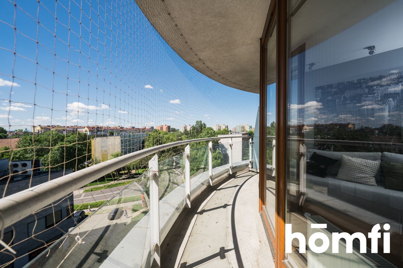 Green view from long balcony - Apartment - Sale - Kraków, Krowodrza
