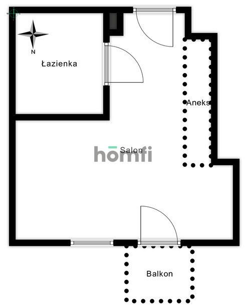 Modern studio apartment with a balcony! - Apartment - Rent - Poznań, Nowe Miasto / Rataje