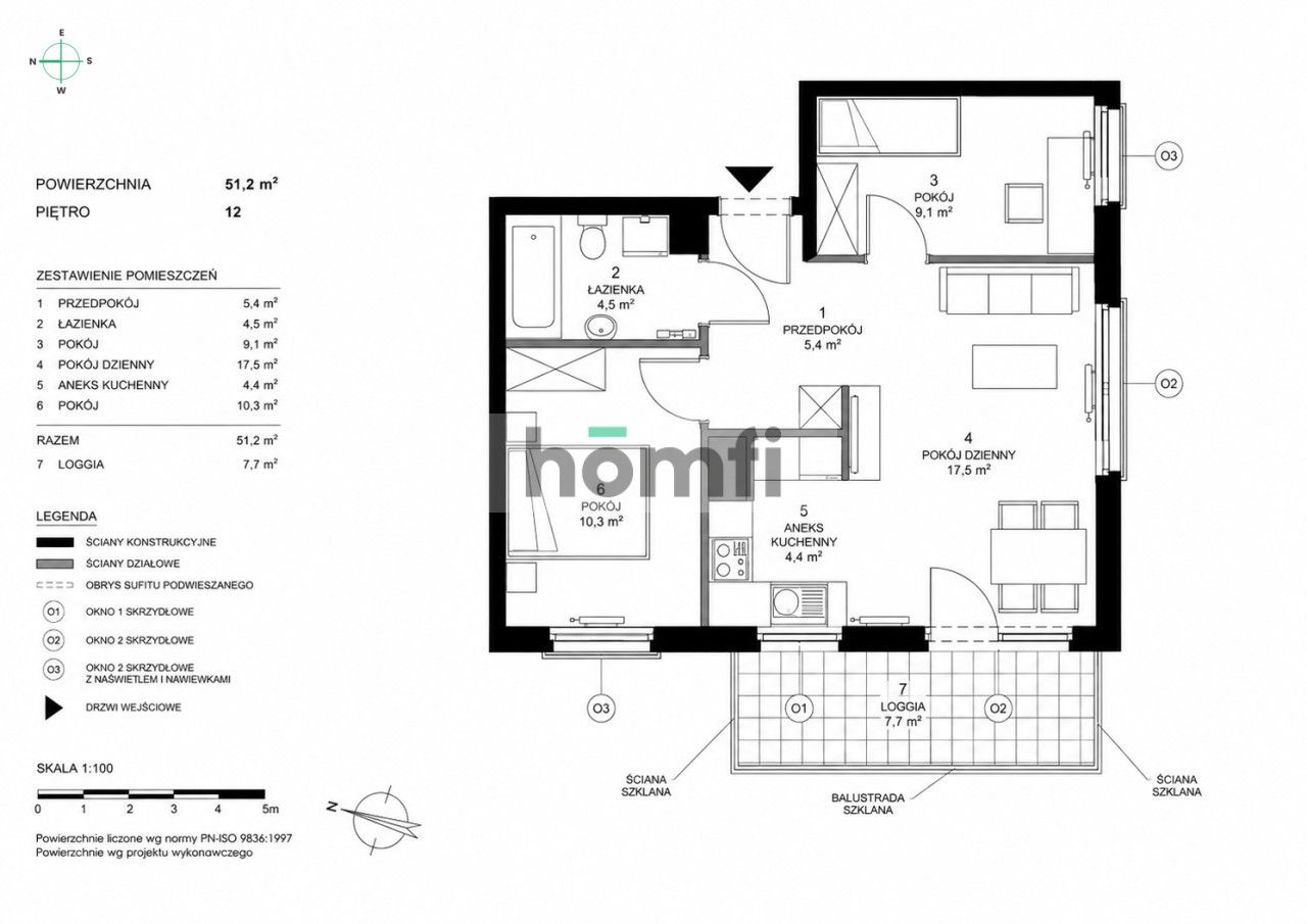 Panoramic view | 3 rooms | 12th floor | available immediately - Квартира - Продаж - Gdańsk, Przymorze