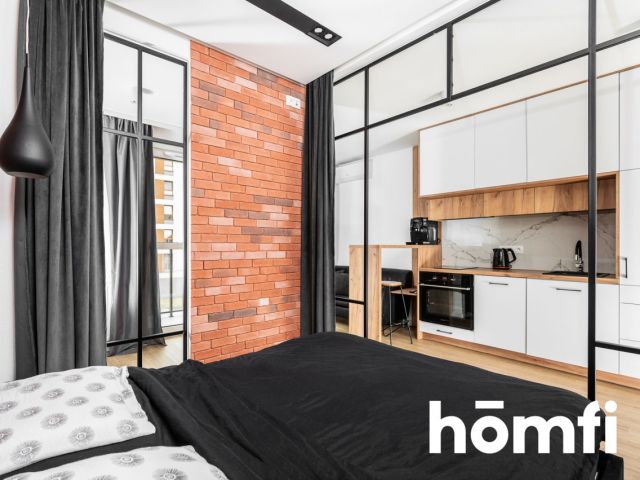 Klimatyzowane studio z balkonem na wynajem (ul. Wrocławska) - Mieszkanie - Wynajem - Kraków, Krowodrza