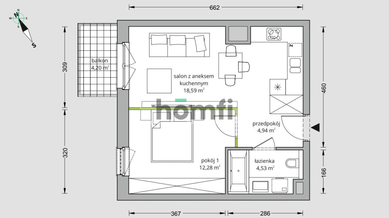 Modern Apartment for Rent | 40 m² | Katowice, Meteorologów - Квартира - Оренда - Katowice, Brynów