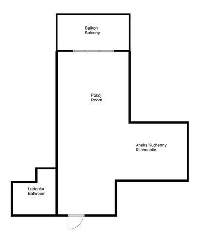 SPACIOUS STUDIO APARTMENT IN AN APARTMENT BUILDING - Apartment - Sale - Radom, Zamłynie
