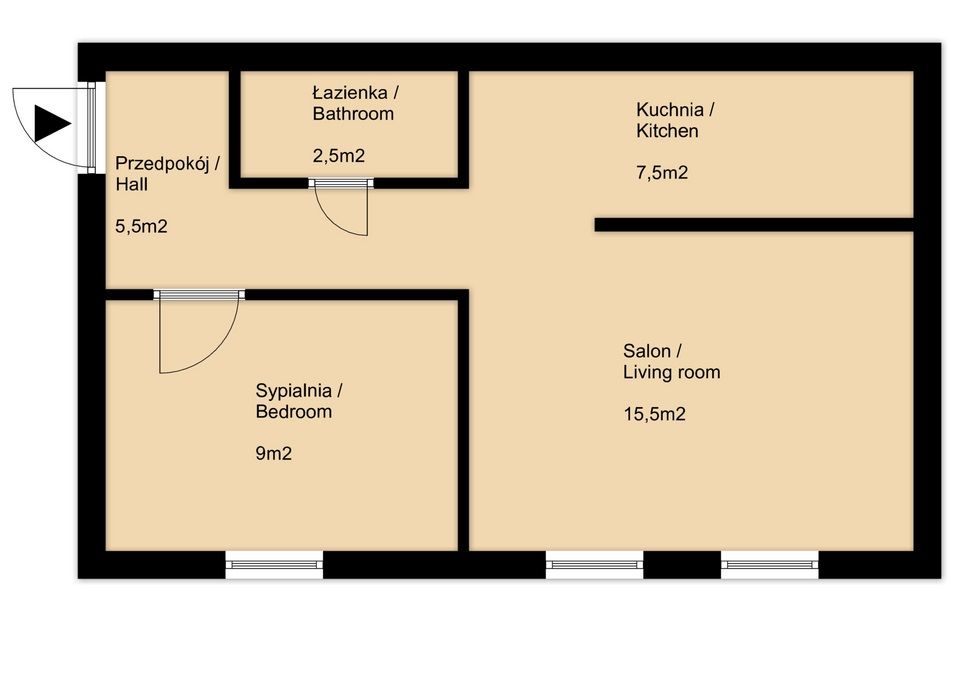 Słoneczne mieszkanie 44 m² w Mysłowicach - Mieszkanie - Sprzedaż - Mysłowice, Wesoła