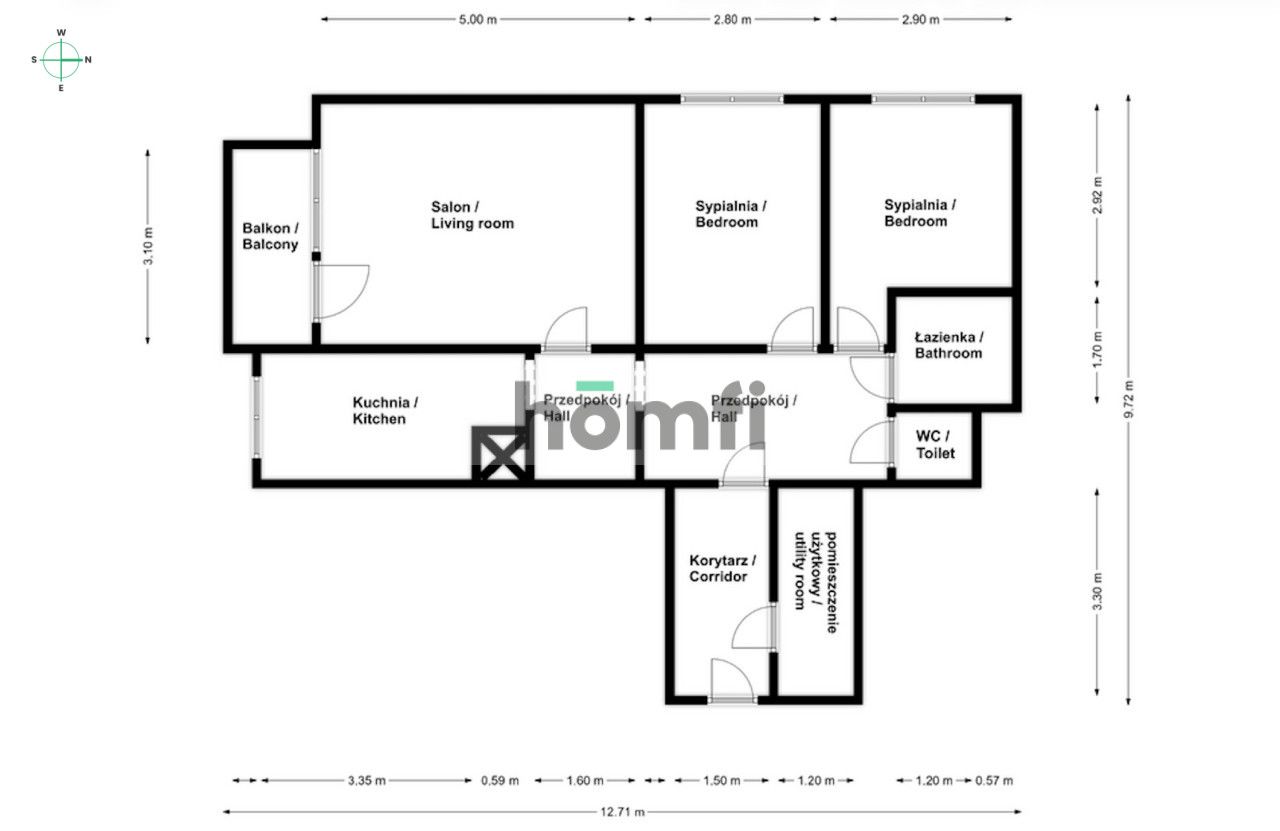 3-room apartment | Ruczaj | UJ Campus - Apartment - Sale - Kraków, Ruczaj