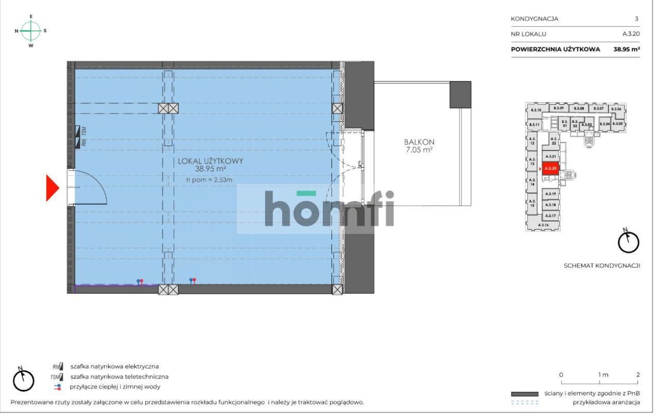 Spichlerz Witolda | Biuro 39m² z dużym balkonem - Lokal użytkowy - Sprzedaż - Wrocław, Śródmieście